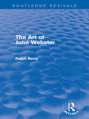 cover image of The Art of John Webster